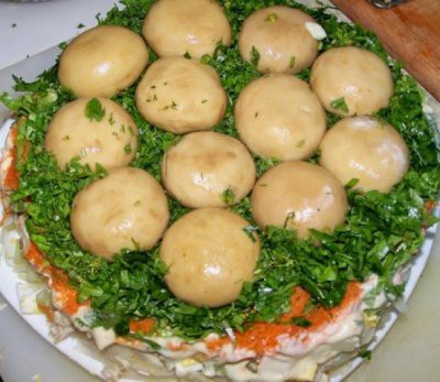 Салат полянка