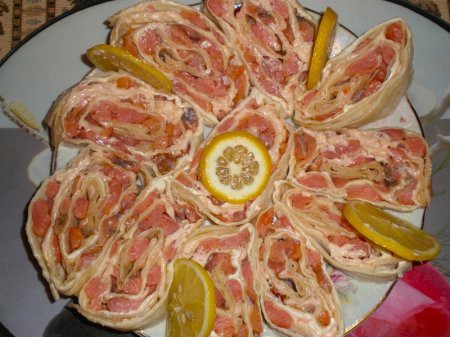 Рецепты из лаваша рулеты