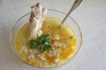 Рассольник с рисом