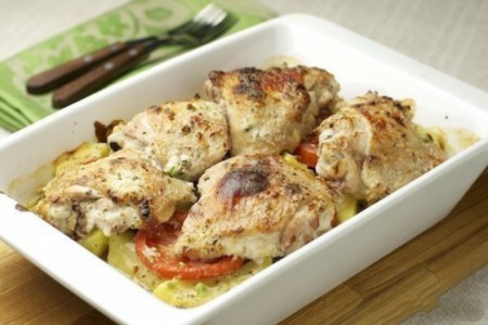 Курица с картошкой в духовке